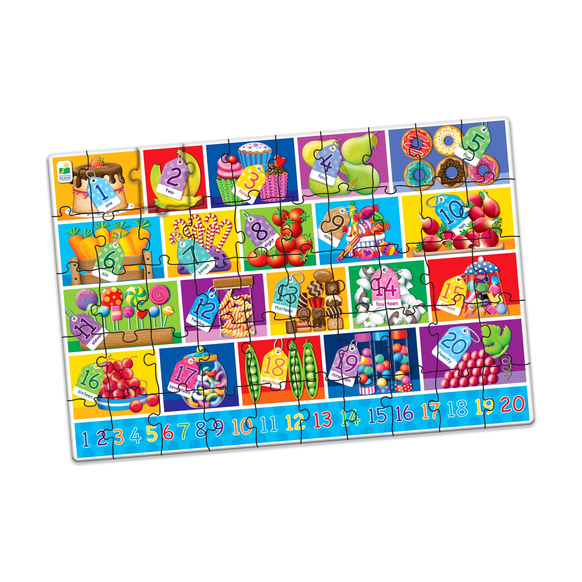 Jumbo Floor Puzzle - Numbers: 50 Pcs